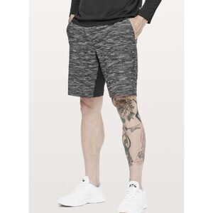 lululemon t.h.e. short 9 In Lined - Size Medium - Black/White